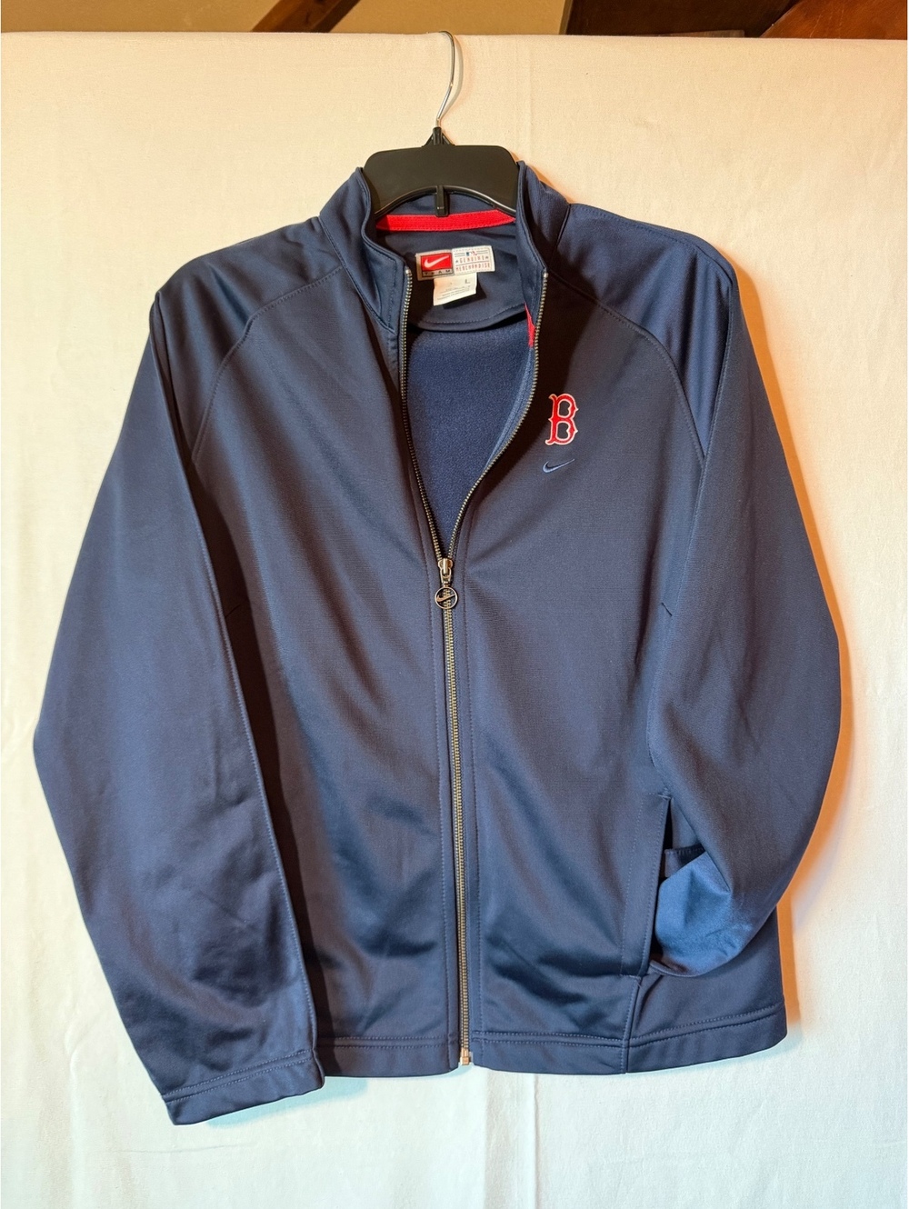 Nike MLB Boston Red Sox Navy Blue Women’s Full-Zip Jacket Large